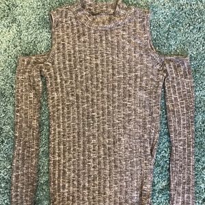 American Eagle Cut Out Shoulder Sweater